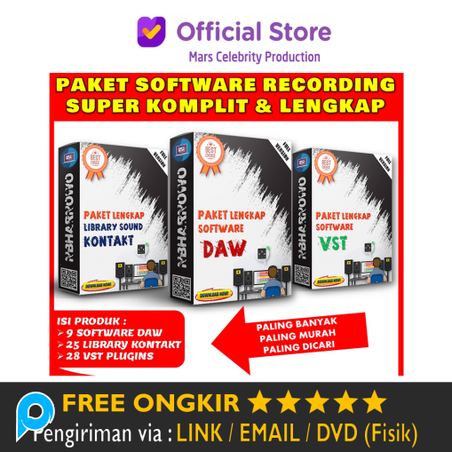Paket Software Home Recording Lengkap DAW VST Plugins KONTAKT Library