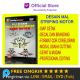 Paket Template Desain Foto Pola Motor Mobil Cutting Sticker Decal Branding Striping Stiker