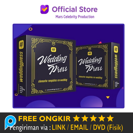 Paket Template Website Undangan Pernikahan Digital Wedding Press WP Elementor WeddingPress