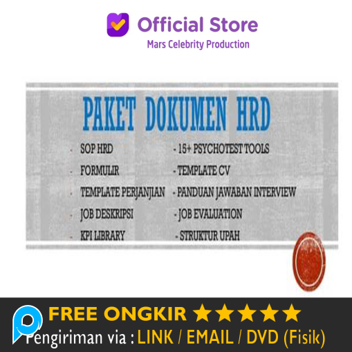 Paket Tools Dokumen SOP HRD Interview All in One Lengkap CV