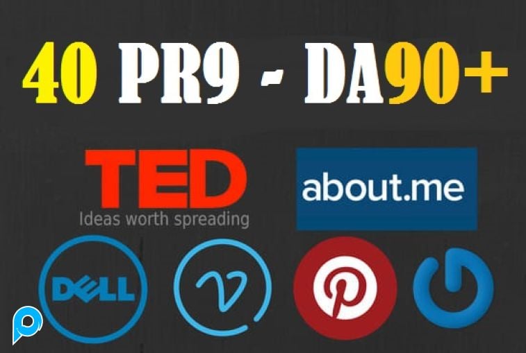 Penawaran Eksklusif- DA 90+ Semua Pr9 40 Tautan Balik Profil Tinggi SEO Aman