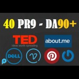 Penawaran Eksklusif- DA 90+ Semua Pr9 40 Tautan Balik Profil Tinggi SEO Aman