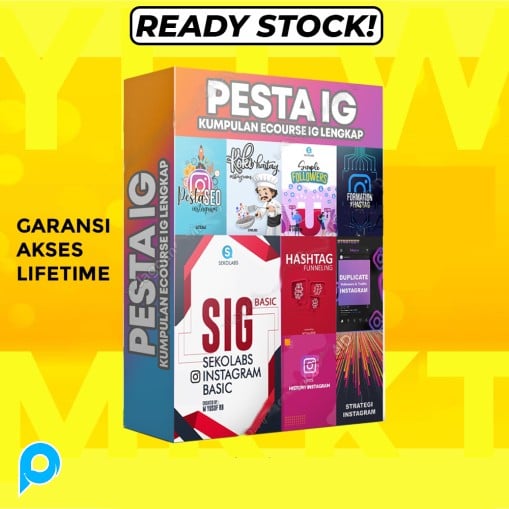 PESTA INSTAGRAM - Bundling 10 Course Premium IG Scale Up Secara Organik