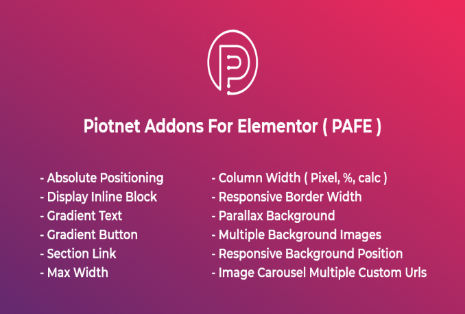 [Piotnet Pro] Addons for Elementor The Best Ever