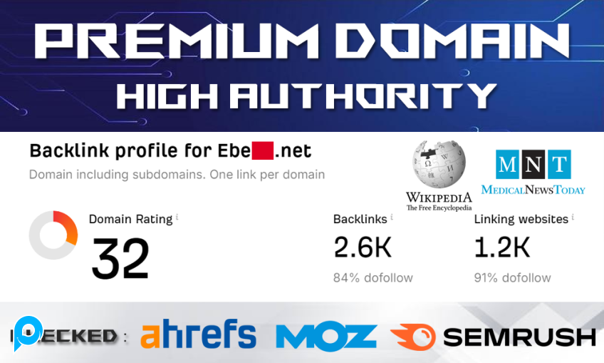 Premium Aged Domain High Authority Backlink Wikipedia dan Media Luar