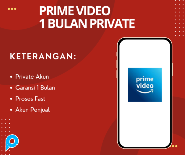 PRIME VIDEO ATAU AMAZON 1 BULAN PRIVATE AKUN