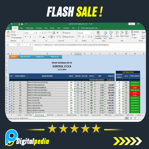 PROGRAM MODUL EXCEL PENJUALAN & INVOICE KEUANGAN LIFETIME PRO FULL VERSION BERGARANSI PERMANEN VIP P