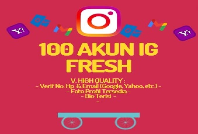 PROMO 100 Akun Instagram Fresh