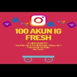 PROMO 100 Akun Instagram Fresh