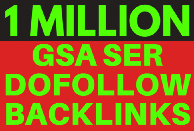 PROMO 1000.000 GSA Backlink High Quality verified