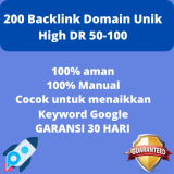 Promo 200 Backlink Domain Unik High DR 50-100 untuk Menaikkan Peringkat Google