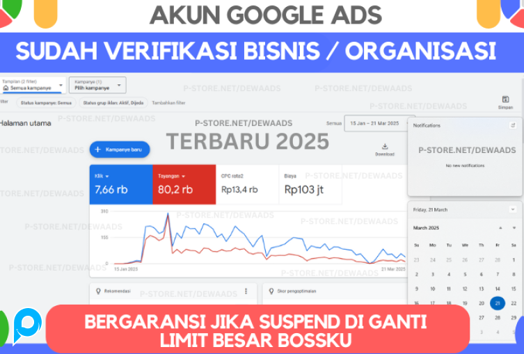 PROMO!! Akun Google Ads Siap Pakai Aja