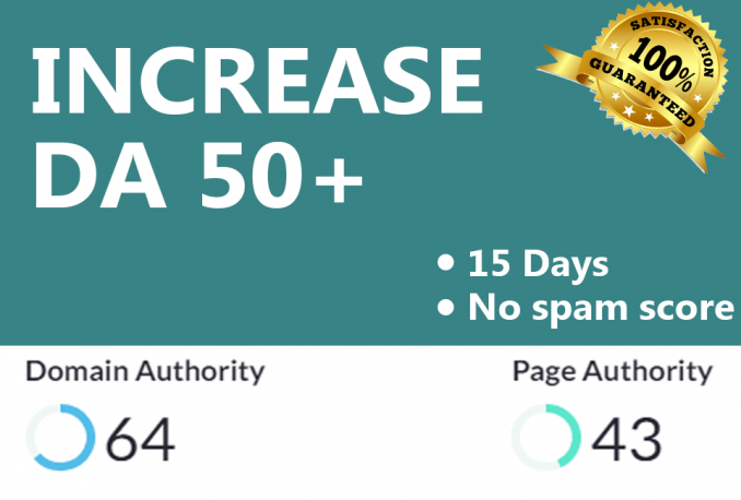 Promo Menaikkan Domain Authority 50 plus