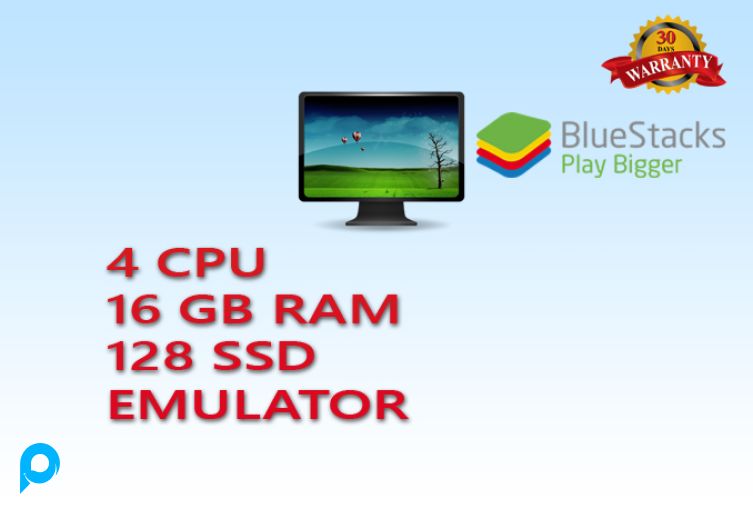 PROMO!! RDP EMULATOR 4 CPU 16 RAM 128 SSD FULL GARANSI