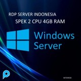 RDP Full Admin Server Indo/ALL REGION Spek 2 VCPU 4GB RAM 80GB ULTRA SSD Bisa Perpanjang