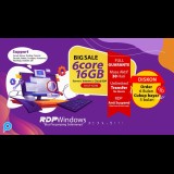 RDP Full Admin Spek 4 CPU 16 GB RAM 100 GB SSD