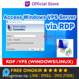 RDP / VPS WINDOWS / LINUX 1 CPU 2GB RAM 50GB SSD HIGH QUALITY FULL GARANSI REMOTE DESKTOP PROTOCOL /