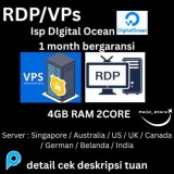RDP/VPS 2 core/4gb ram isp Digital Ocean Murah Bergaransi!!!!!