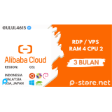 RDP/VPS 3 Bulan RAM 4GB/2CPU Alibaba Cloud