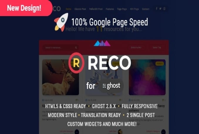 [RECO THEMES] Blogging Minimal Theme Wordpress