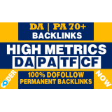Saya akan membuatkan 10 High DA PA 70+ backlink berkualitas Tinggi Permanen