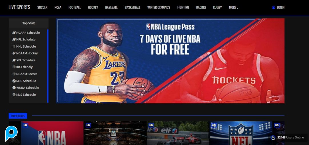 Script Landing Page Sports
