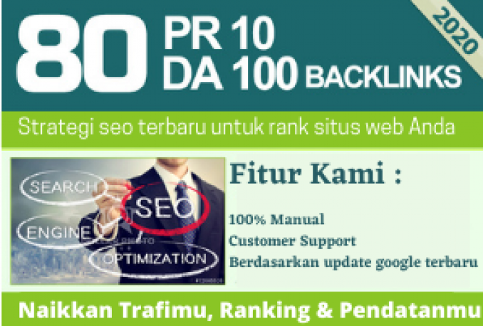Secara Manual Membuat 80 BackIinks SEO PR10 UNIK di situs DA Tinggi Serta Bonus Edu Link