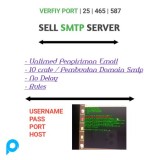 Sell SMTP Server Sender | Unlimed Send | Verfiy All Port