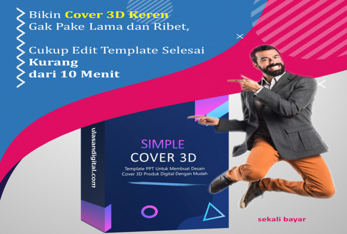 SIMPLE COVER 3D Template Untuk Bikin Cover Produk Digital Lebih Mudah dan Cepat