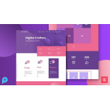 Situs web Portfolio keren dibuat dengan React.js