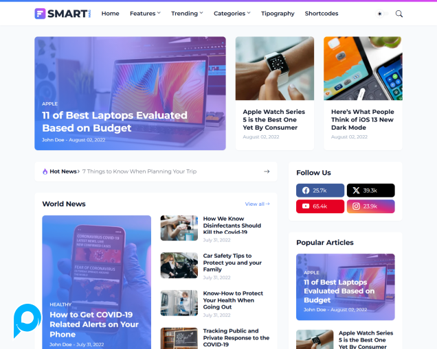 SmartMag Responsive News & Magazine Premium Blogger Template