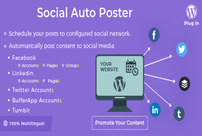 Social Auto Poster Premium 2.4.6 Plugin Wordpress + Documentation No Nulled (Promo)