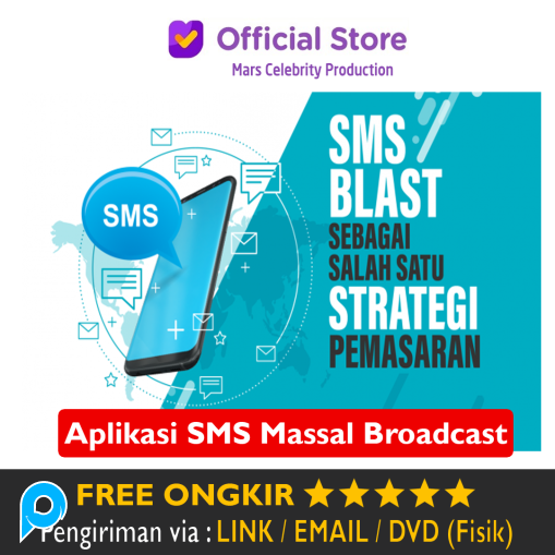Software Auto Kirim Pesan SMS Secara Massal Blast Cell Broadcast SMS Marketing Tools Promosi Aplikas