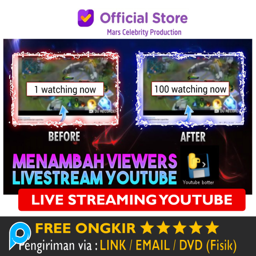 Software BOT Youtube Tambah Penonton Saat Live Streaming YT Viewers Peningkat Mata Visitor Aplikasi 