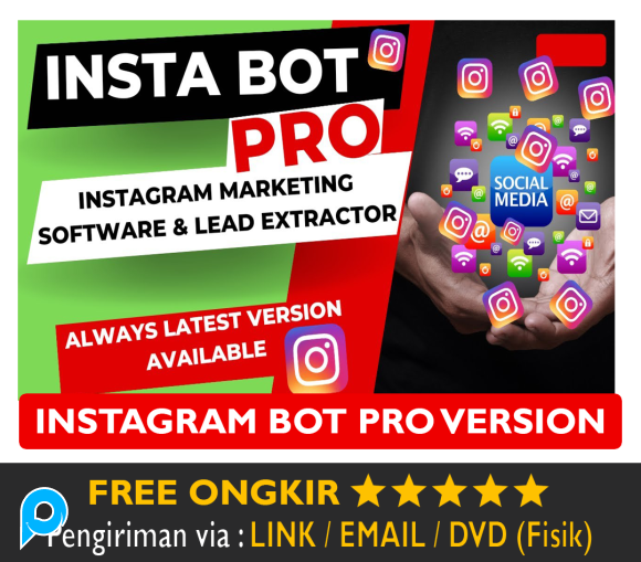 Software Instagram BOT PRO Full Version Auto Instagram Marketing Premium