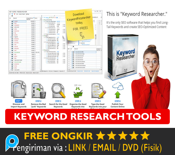 Software Keyword Researcher Pro Full Version Auto Pencari Kata Kunci Premium SEO Optimized
