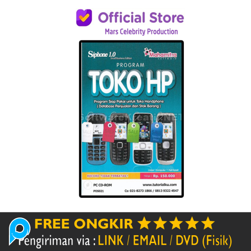 Software Toko HP Siphone V1 - Siap Pakai untuk Counter Konter HP Handphone