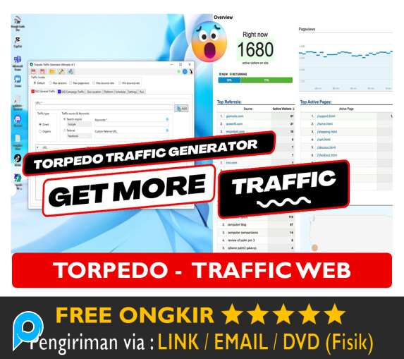 Software TorPedo Traffic Generator Ultimate Full Version Tools Meningkatkan Traffic Website Premium