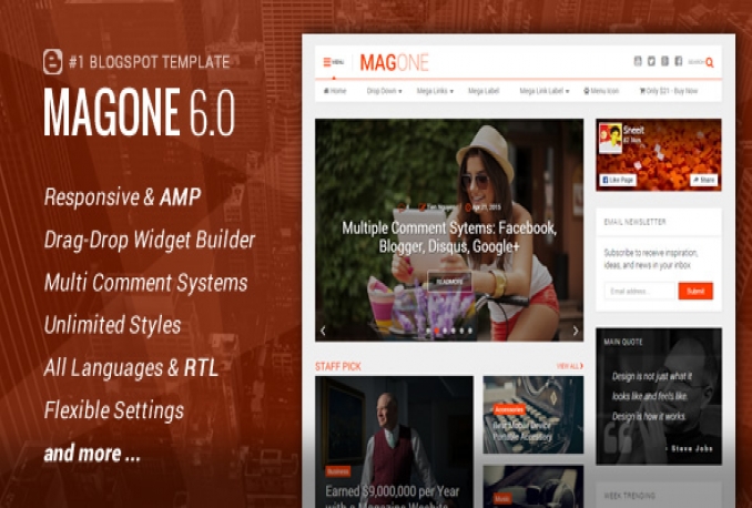[Sold Out] #Habis MagOne v6.2.6 Premium – Responsive News & Magazine Blogger Template