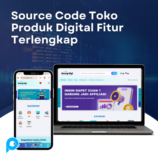 Source Code Toko Produk Digital Fitur Terlengkap