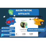 [STOK TERBATAS BANYAK DI CARI] Akun Tiktok Affiliate Murah Bisa  Keranjang Kuning  1k++ Real Followe