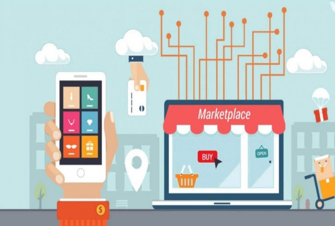 tema toko online plus scrape upload dari marketplace