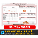 Template Ms Excel untuk Merencanakan Budget Bulanan dan Mengecek Pengeluaran Bulanan Otomatis