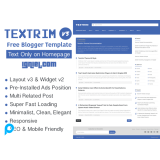 Template Premium Textrim Blogspot Unlimited Domain