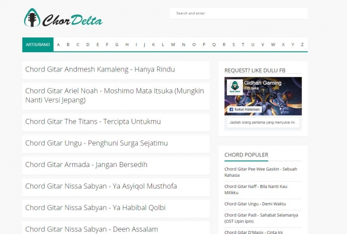 Template SEOFastBlogger Premium (Modif) Untuk Chord Gitar