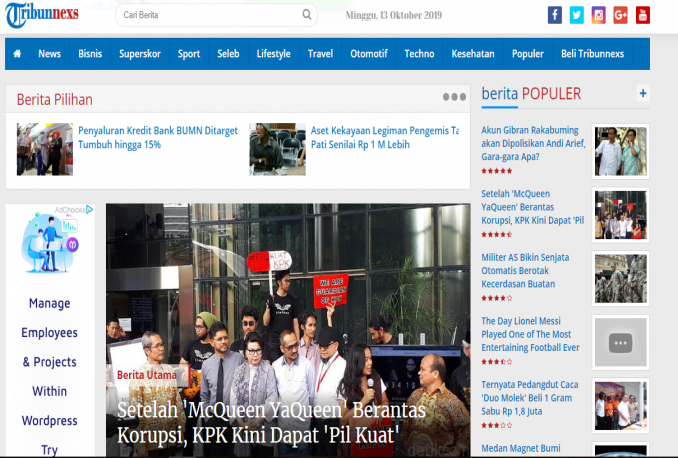 Template Tribunnexs Terbaru Mirip Tribunnews + Bonus 70 Template Premium Blogspot + 450 Theme WP