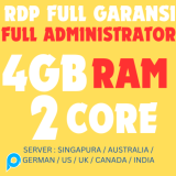 TERBARU RDP / VPS RAM 4GB 2CORE AKTIF 1 BULAN FULL GARANSI