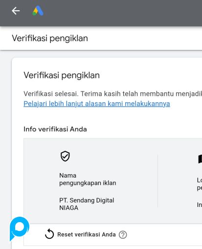 TERMURAH! Akun Google Ads Verif Pengiklan PT/Organisasi (Beli 5 Gratis 1)