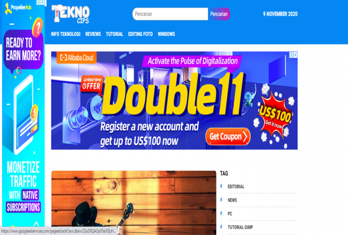 Theme wordpress pro high adsense versi liputan