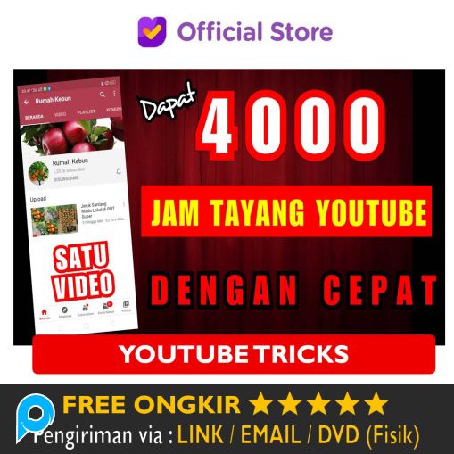 Tutorial Rahasia Cara Cepat Mendapatkan 4000 Jam Tayang & Subscriber Youtube untuk Monetisasi YT Mon